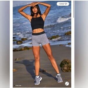 Free People Movement Prajna Shorts in Heather Gray Size M/L NWT.